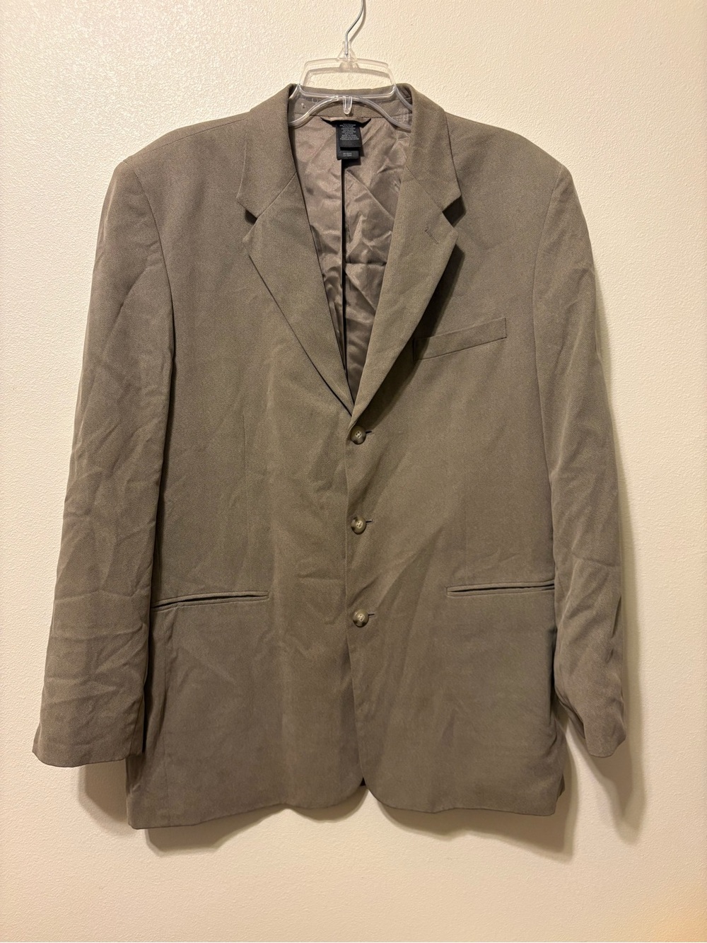 Claiborne Men's Taupe Three-Button Sport Coat